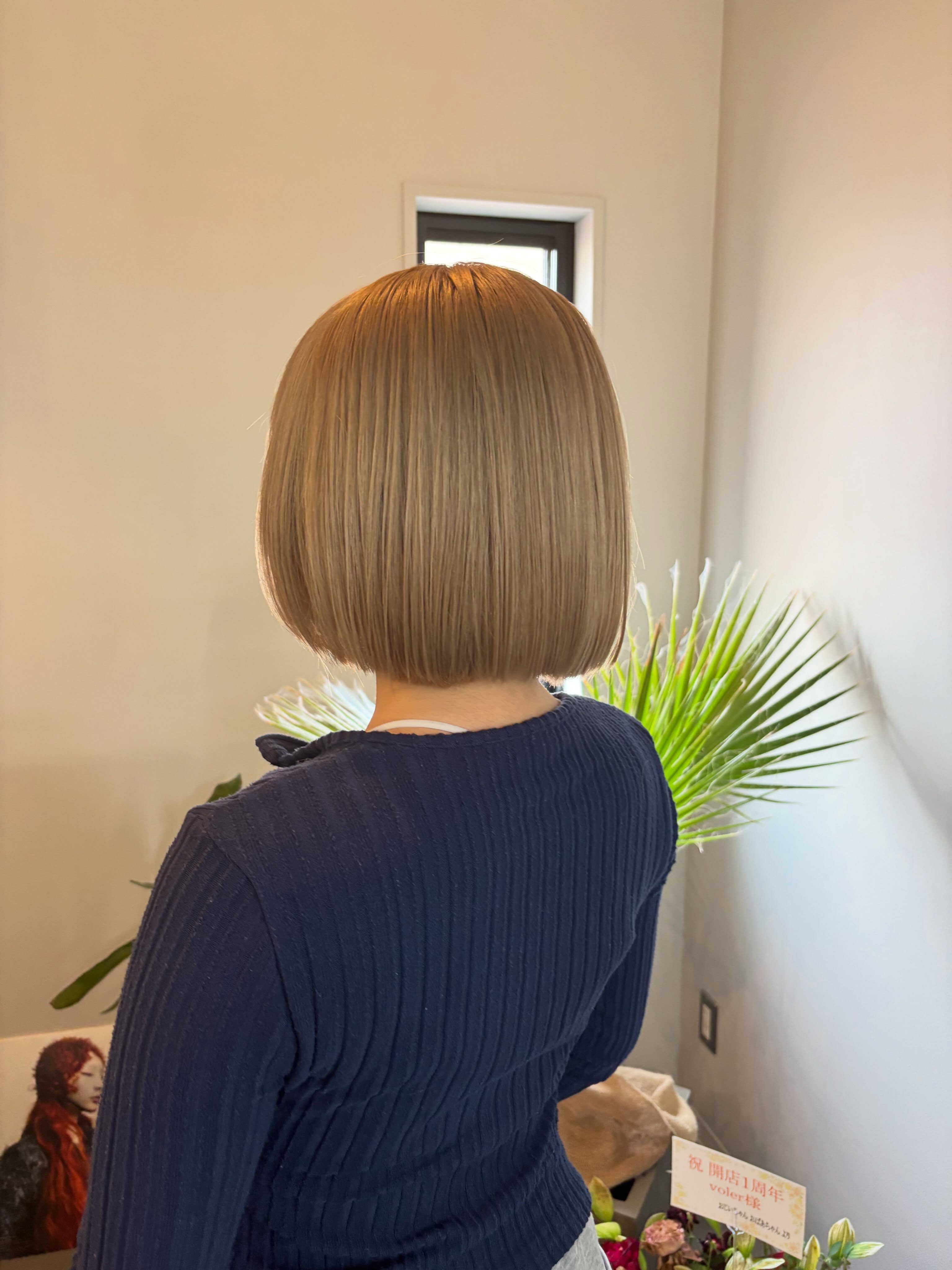 .
stylist moeka

#新潟市西区 
#新潟市西区美容室 
#volerhairsalon 
#ボブ
#ミルクティーベージュ